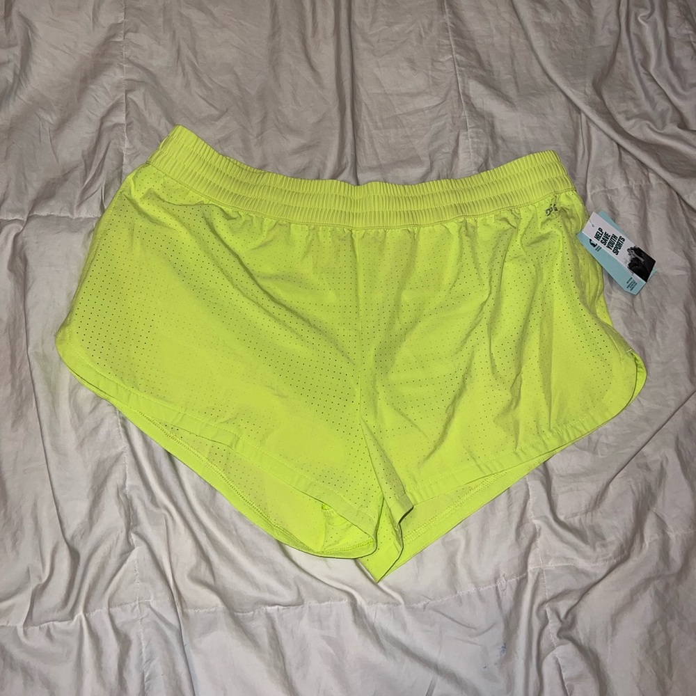 Neon yellow shorts